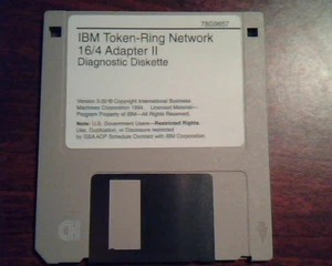 Floppy IBM Token-Ring Network 16/4 Adapter II Diagnosic Diskette 78G9657 3.00 - Picture 1 of 2