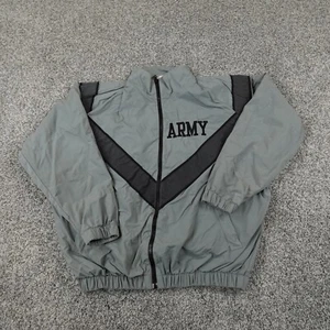 Army Jacket Mens Small Green IPFU Physical Fitness Uniform Military Windbreaker - Picture 1 of 12