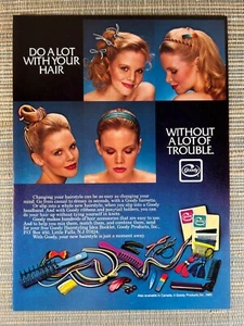 Goody Hair Style Accessories Brush Comb Barrette Headband 1983 Vintage Print Ad - Picture 1 of 1
