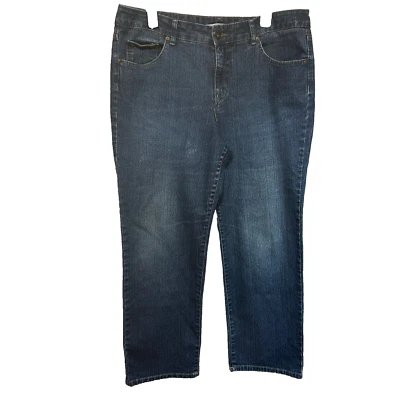 Pantalones de mezclilla Bandolino Blu mandie calce clásico talla 16 cortos rectos lavado medio Foto 1 de 4