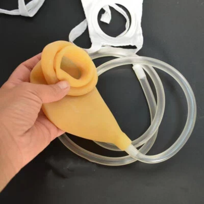 1000ml Portable Wearable Urinal Urine Bag Collector Toilet Male Female Travel - Image 1 of 4