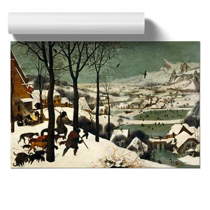 Pieter Bruegel The Elder Hunters In The Snow Unframed Wall Art Poster Print - Picture 1 of 4