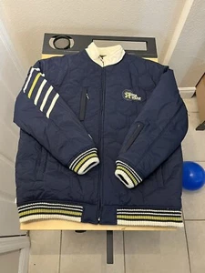 Chaqueta acolchada acolchada Roca Wear azul marino talla 2XL estilo Nueva York - Imagen 1 de 7