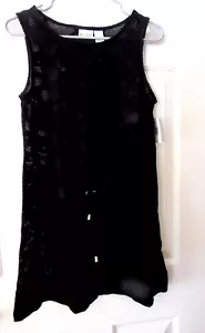 NWT LADIES BLACK KR BEACH SWIMSUIT COVER UP SIZE M $32 - Picture 1 of 2