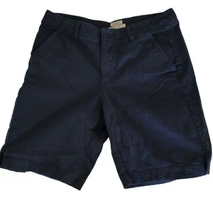 LL Bean Women's Favorite Fit Shorts Size 6 Reg Stretch Navy 8" Inseam - Picture 1 of 3