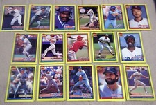 1991 Topps Wax Box Bottom Hand Cut Cards A - P (Pick Your Players)