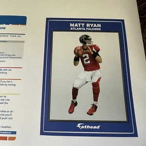 Jumbo 2017 Matt Ryan Fathead Wall Decal Atlanta Falcons 2 Sticker Quarterback - Picture 1 of 4