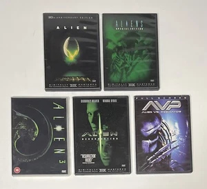 Alien, Aliens, Alien 3, Alien Resurrection, AVP Film DVD 5er-Pack - Bild 1 von 3