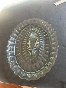 Jeannette WINDSOR CRYSTAL 11 1/2" OVAL PLATTER* - Picture 1 of 3