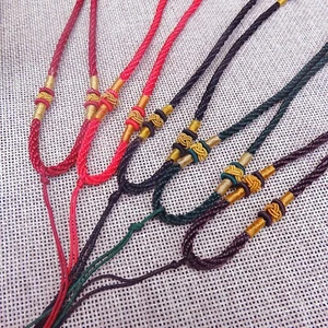20 Chinese Silk Thread Knotted Cord Adjustable String Necklace for Jade Pendants - Picture 1 of 12
