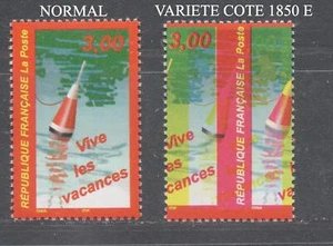 + cote 1850 E / RARISSIME VARIETE COULEUR JAUNE DECALEE PIQUAGE CHEVAL / SIGNE - Imagen 1 de 2