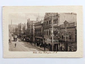New Zealand Postcard Willis Street Wellington Tanner Bros 1914 - Picture 1 of 2