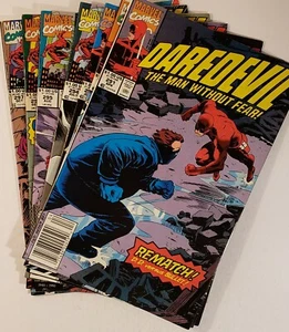 Daredevil #291-297 *7 Issues* 1991 Punisher Ghost Rider The Hand Bullet Typhoid - Imagen 1 de 8