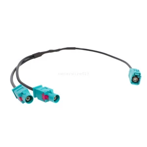 Antenna Adapter Cable Fakra Y-Splitter For VW Skoda Seat MFD2 3 GPS Navigation - Picture 1 of 5