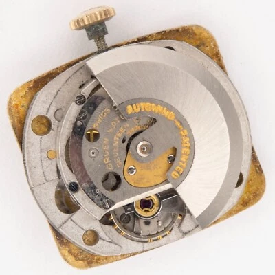 Vintage Gruen Caliber 480 17-Jewel Automatic Wristwatch Movement, Parts / Repair - Image 1 of 4