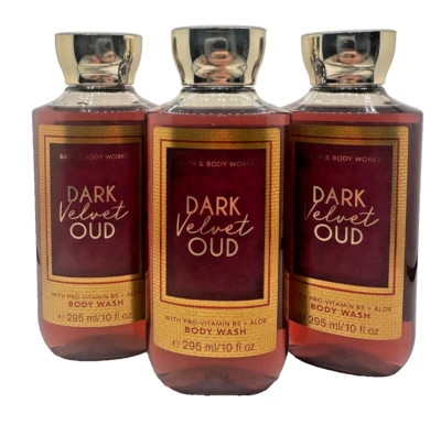 Bath & Body Works LOT of 3 Bottles Dark Velvet OUD Body Wash Shower Gel 10 oz - Image 1 of 2