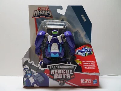 2015 New Playskool Heroes Purple Blurr Race Car Transformers Rescue Bot Academy - Image 1 of 4