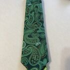 Paul Malone grüne Paisley-Herren-Krawatte Designer