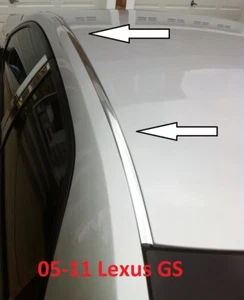 For 2005-2011 LEXUS GS CHROME ROOF TOP TRIM MOLDING KIT - Picture 1 of 3