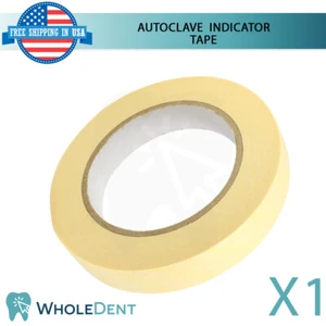 Cinta Indicadora Autoclave Esterilización Adhesivo Dental Defender 19mmx50m Vapor - Imagen 1 de 4