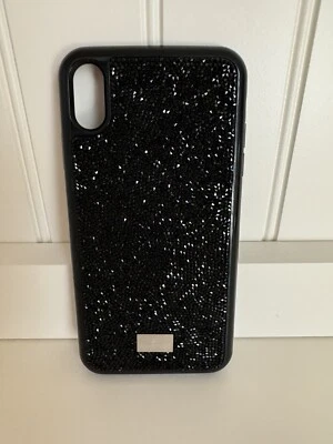 Swarvoski Glam Rock Collection Apple iPhone X/XS Max Funda Teléfono Negra Foto 1 de 4
