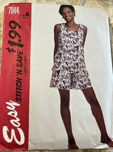 Vintage McCall's Easy Stitch N Save 7044 8 10 12 14 Uncut Misses Tank Top/Short - Picture 1 of 4