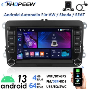 4+64GB CarPlay Android 13 Radio GPS Navi Für VW Golf 5 6 Passat Polo 6R Touran - Bild 1 von 20