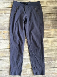 Athleta Trekkie North Jogger Pants Size 6 Blue Nylon Blend - Picture 1 of 5