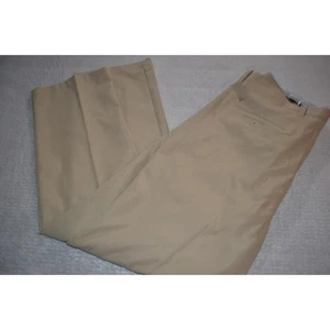 Callaway Golf Pants Flat Front Tan Polyester Mens Size 38 X 31 - Picture 1 of 8
