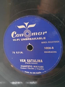 CUARTETO MAYARI-VEN CATALINA/ ROMPE MIS CARTAS 78 R.P.M - Picture 1 of 14