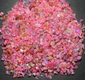 200 Pcs Lot AAA Natural Multi Flash Ethiopian Opal Rough Welo Fire Opal Stone - Picture 1 of 1