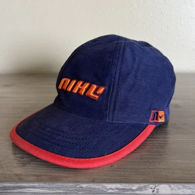 De Colección Nike Sombrero para Niños Pequeños RARO Gorra Juvenil Ala en Contraste Azul Marino Naranja Bordado en 3D Foto 1 de 4