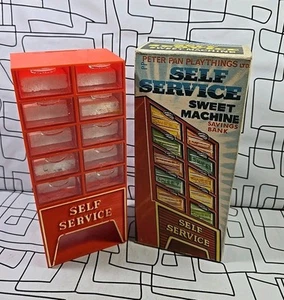 Vintage Retro 60s Peter Pan Self Service Sweet Machine Savings Bank Very Rare - Picture 1 of 6