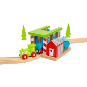 Bigjigs Rail, Lavadora de Tren de Madera, Trenes para Niños, Juguetes de Madera 3 4 5 Años - Imagen 1 de 7
