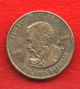 WORLD TOKEN BENJAMIN HARRISON 1889-1893 - Picture 1 of 2