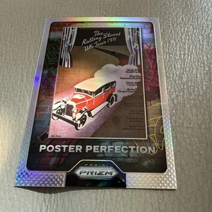 2025 PANINI PRIZM ROLLING STONES POSTER PERFECTION SILVER "UK TOUR"#2 - Picture 1 of 7