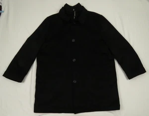 Kenneth Cole Reaction Wool Blend Quilt Lined Full Button Zip Overcoat Jacket XL - Picture 1 of 5