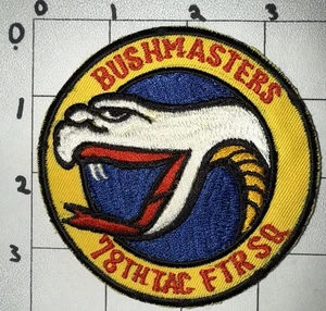 Vietnam War - 1970s 78th Tactical Fighter Squadron Bushmasters Patch (7) - Picture 1 of 2