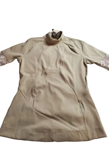 Adidas by Stella McCartney para mujer run H.R. Camiseta, mediana en guijarros, NUEVA - Imagen 1 de 10