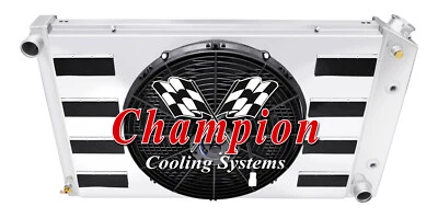 Ventilador de radiador WR 4 filas 26", 16", cubierta con aletas-1978-1987 Chevrolet El Camino Foto 1 de 4