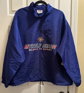 Vtg NWT 90s Surf Style Captains Closet, 1/4 Zip Windbreaker, Myrtle Beach, USA - Picture 1 of 4