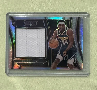 2023-24 Select Jalen Pickett RC Rookie Jumbo Swatches Silver Prizm #RJS-PK - Image 1 of 2