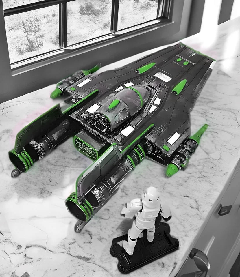 Andor A Wing Collectible Star Wars Yavin 4 Naboo Vintage Mustafar Kenner - Image 1 of 4