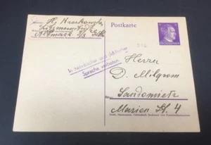 Estampilla de Hitler del consejo judío del gueto de Litzmannstadt correo no enviado del gueto de Litzmannstadt - Imagen 1 de 4