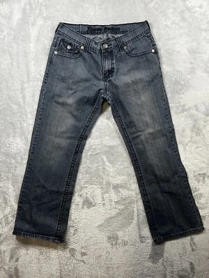 Xtreme Couture Jeans Mens 32x30 Blue Embellished Pocket Straight Leg Stretch - Image 1 of 4
