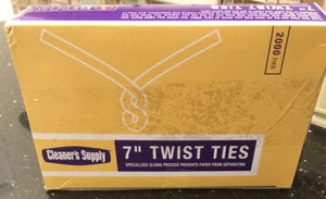 2,000 White 7” Poly-Coated Twist Ties • No Rusting/Separation • New In Box • - Picture 1 of 7