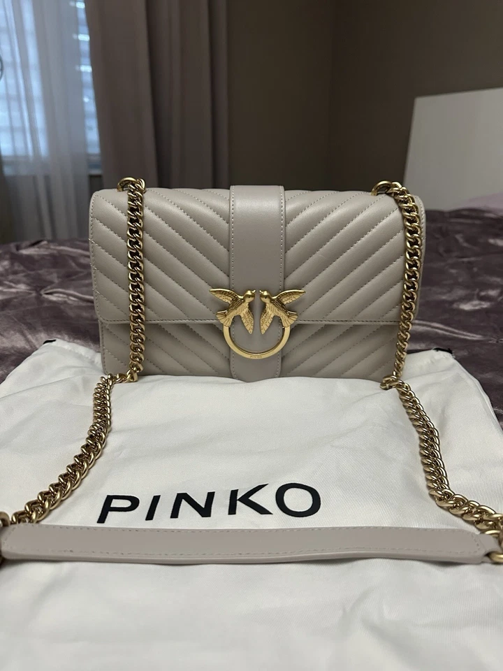 Carteras y bolsos de cuero usados diseñador Pinko Love Excelente Estado 100% Foto 1 de 4