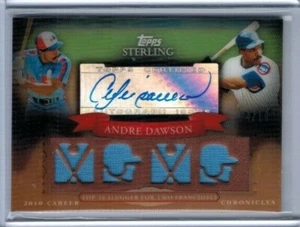 2010 Topps Sterling Andre Dawson Career Chronicles Quad Relic Auto #'ed 04/10 - Imagen 1 de 1