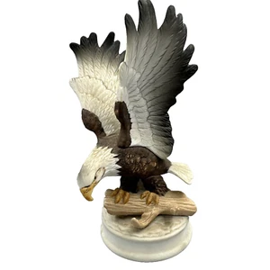 Vintage MEICO Porcelain Eagle Statue Decor Artistry Craftsmanship - Picture 1 of 12