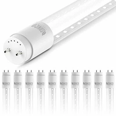 10 Pack T8 Led 4ft Tube Light Bulbs Ballast Bypass Fluorescent Replacement 6000k - Image 1 of 4